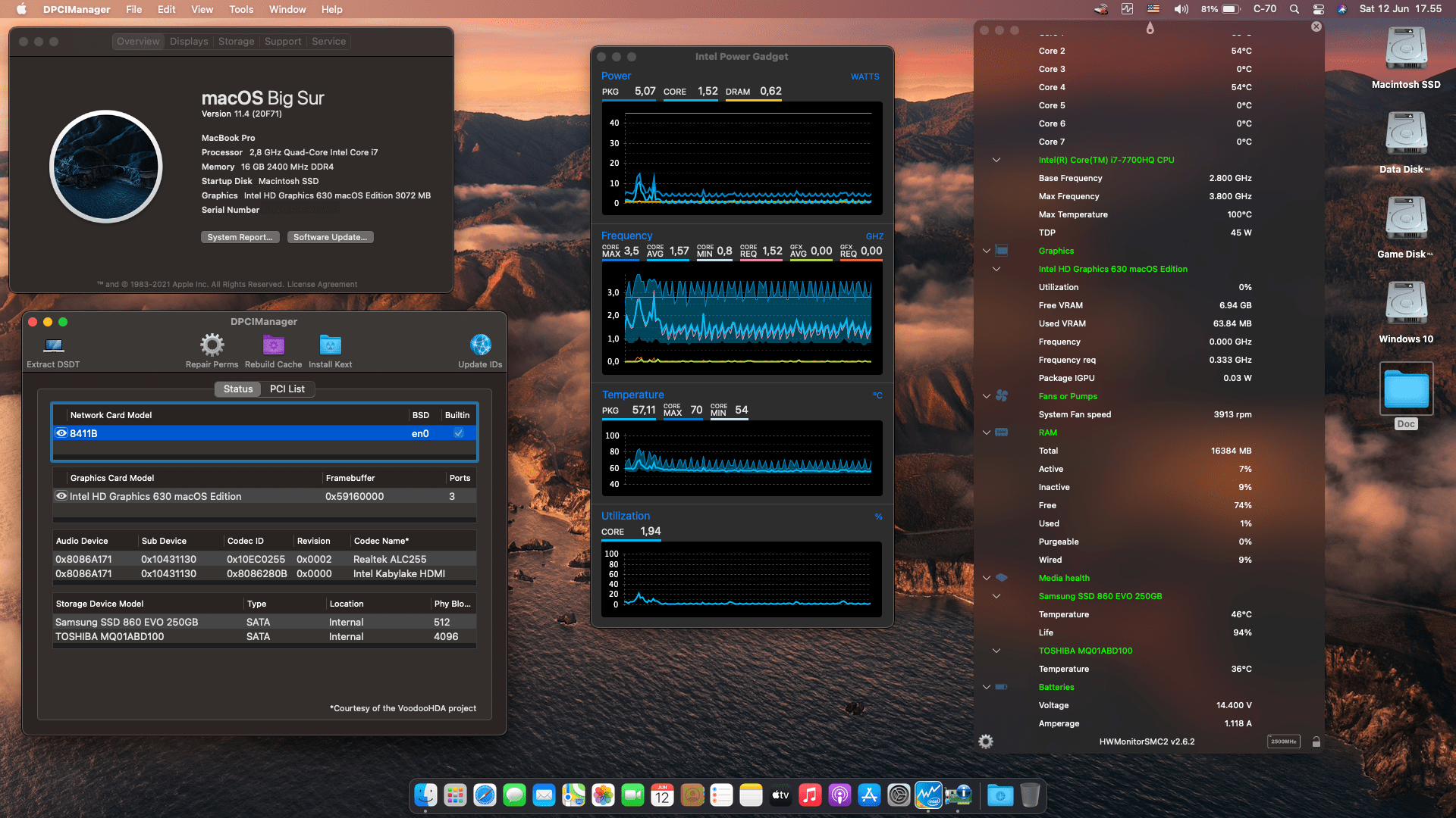 Success Hackintosh macOS Big Sur 11.4 Build 20F71 in Asus X550VX-DM701D